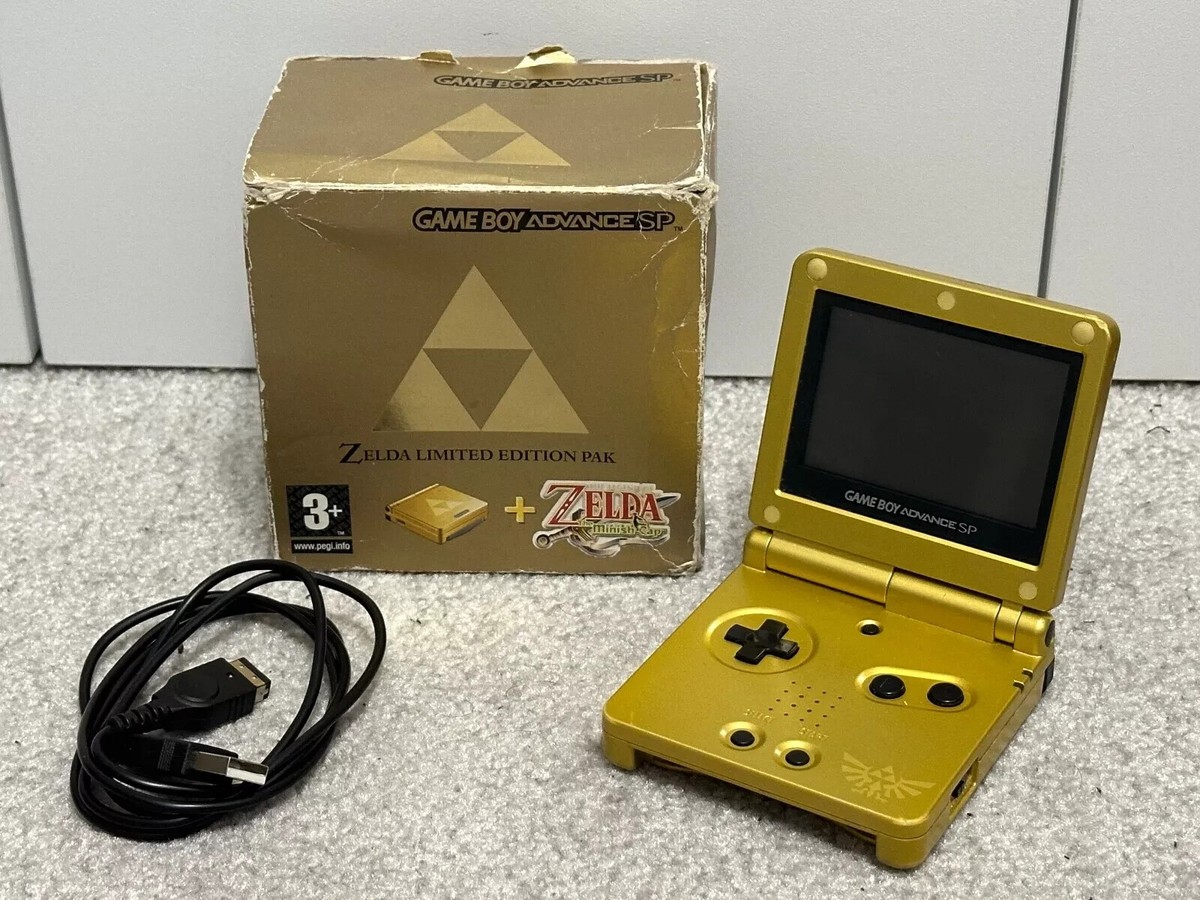 Nintendo gameboy advance sp Gold Limited Edition with box and charger