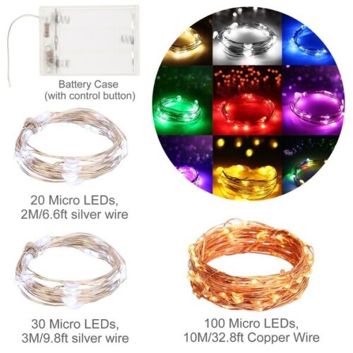 10-50M Waterproof 20-500 LED Fairy String Lights Christmas Party Outdoor Indoor - Picture 11 of 38
