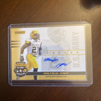 2010 Razor All American Bowl Gold Auto Malcolm Jones UCLA
