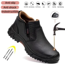 Composite toe Welder Boots New Men Waterproof shoes new steel toe shoe non-slip