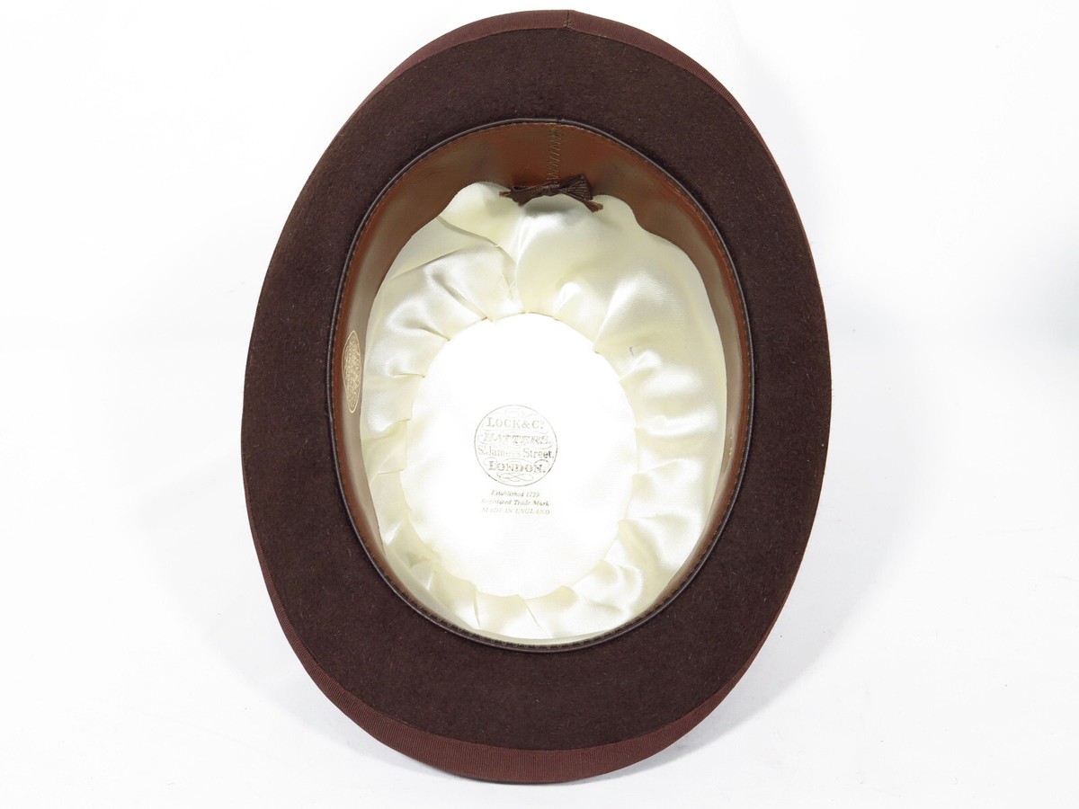 VTG Lock & Co Brown Town Coke / Bowler Hat Size US 6-5/8, 53cm | eBay