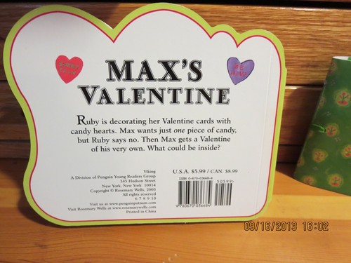 MAX'S VALENTINE CHILDREN'S BOOK & SCRAPBOOK--#R4-87 - Foto 15 di 24