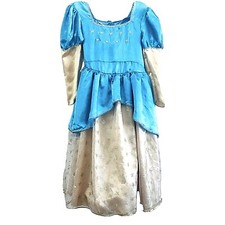 Princess Costume Girl Dress Size 6/8 Youth Blue Gold NEW With Tags