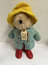 18” Paddington Bear Plush 1972/1981 Eden Toys Inc. Korea Peru London Red Boots