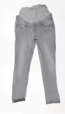C&A graue Baumwolle Skinny Damenjeans Größe 8 L27 in normal