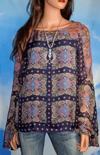 SUNDANCE CATALOG Sensational Times Tunic Size Small