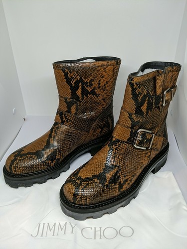 NIB JIMMY CHOO Biker Youth II Boot 37/7 couio - Picture 4 of 8