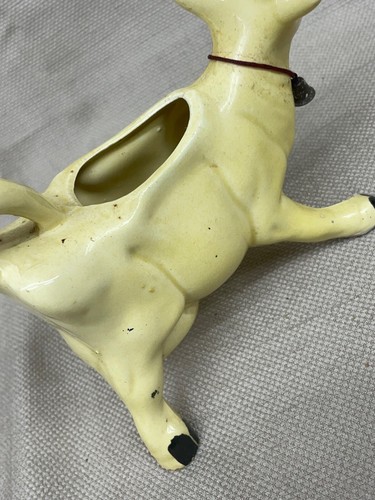 Ceramic Yellow Cream Cow Milk Creamer Cow Shape 6" x 5" - Picture 12 of 18
