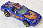 1977 HOT WHEELS #37 HOT BIRD Firebird Metallic Blue w/ Gold Rims Large Bird Rare