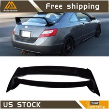 For Honda Civic 2006-2011 4dr Sedan 4pcs Trunk Wing Spoiler Painted Mugen Style