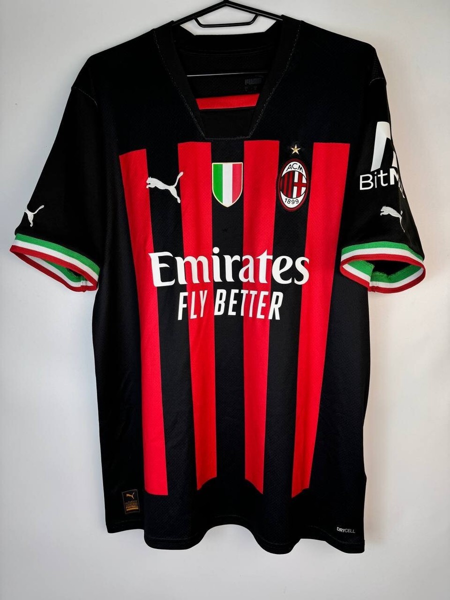 Puma AC Milan 2022/2023 Home Football Shirt Soccer Jersey Sandro