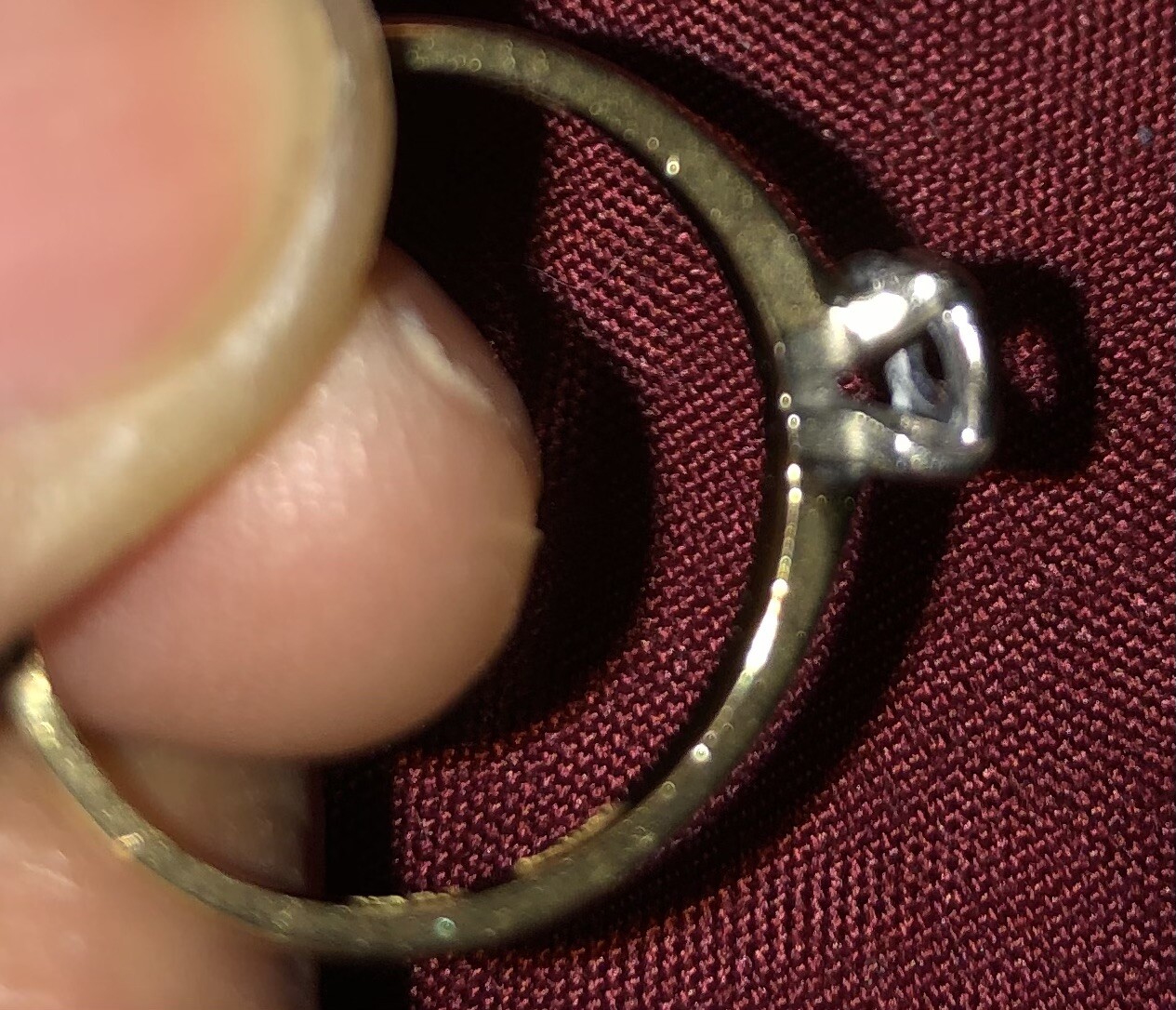 Vintage “Exquisite” Gold Ring With Missing Gemsto… - image 7