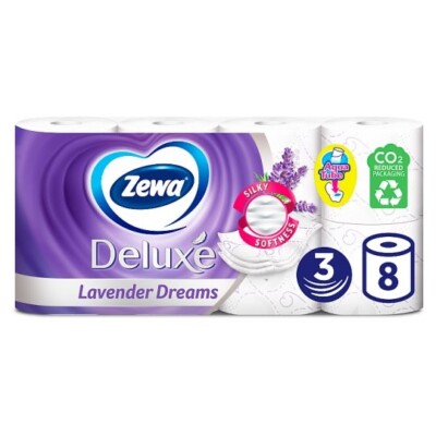 ZEWA Deluxe: LAVENDER 3-ply/8 rolls Scented toilet paper  - FREE SHIPPING