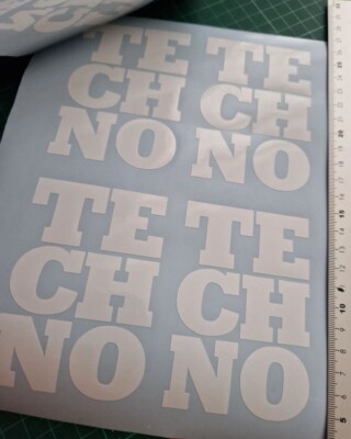2x TECHNO Sticker Sticker Music Music Sound Free Electro Hatdstyle