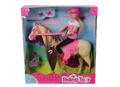Simba Steffi Love Reitausflug, Puppe mit Pferd