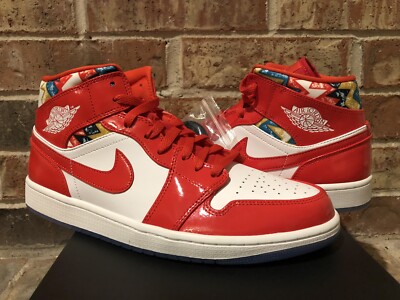 New 11 Nike Air Jordan 1 Mid SE Barcelona Sweater Chile Red  display picture 3