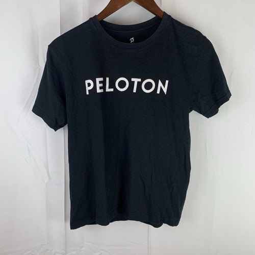 PELOTON Workout  100 Classic Black Short Sleeve Unisex Shirt Size XS Pre-Owned