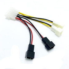 4-Pin Molex to 3-Pin Splitter 5V/12V Fan Connector Power Adapter
