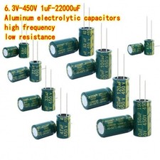 6.3V 450V 1uF 22000uF electrolytic capacitors High Frequency low resistance