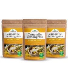 Camomile Lemongrass Loose Herbal Tea with Chamomile petals and Lemongress Leaves