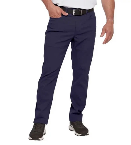 Pebble Beach Men's Straight Leg Dry-Luxe Performance Travel Pants
