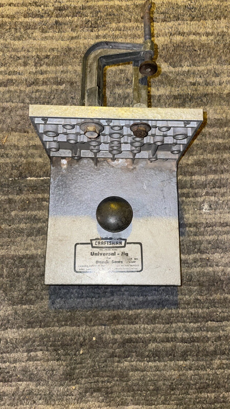 VINTAGE CRAFTSMAN UNIVERSAL JIG FOR BENCH TABLE SAW CAT NO 93231