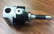 4'' PRECISION ADJUSTABLE BORING HEAD WITH R-8 SHANK w. 1" hole--new
