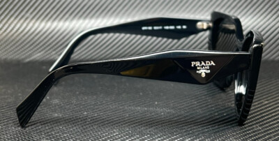 PRADA PR 19ZS 1AB5S0 Black Dark Grey Women's 55 mm