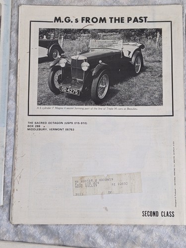 MG Car Sacred Octagon magazine 5 issues April 82 84 Dec 82 80s Ads 2 Color - Picture 8 of 24