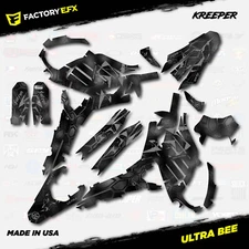 Gray Kreeper Racing Camo Graphics kit fits Sur-Ron Ultra Bee All Years