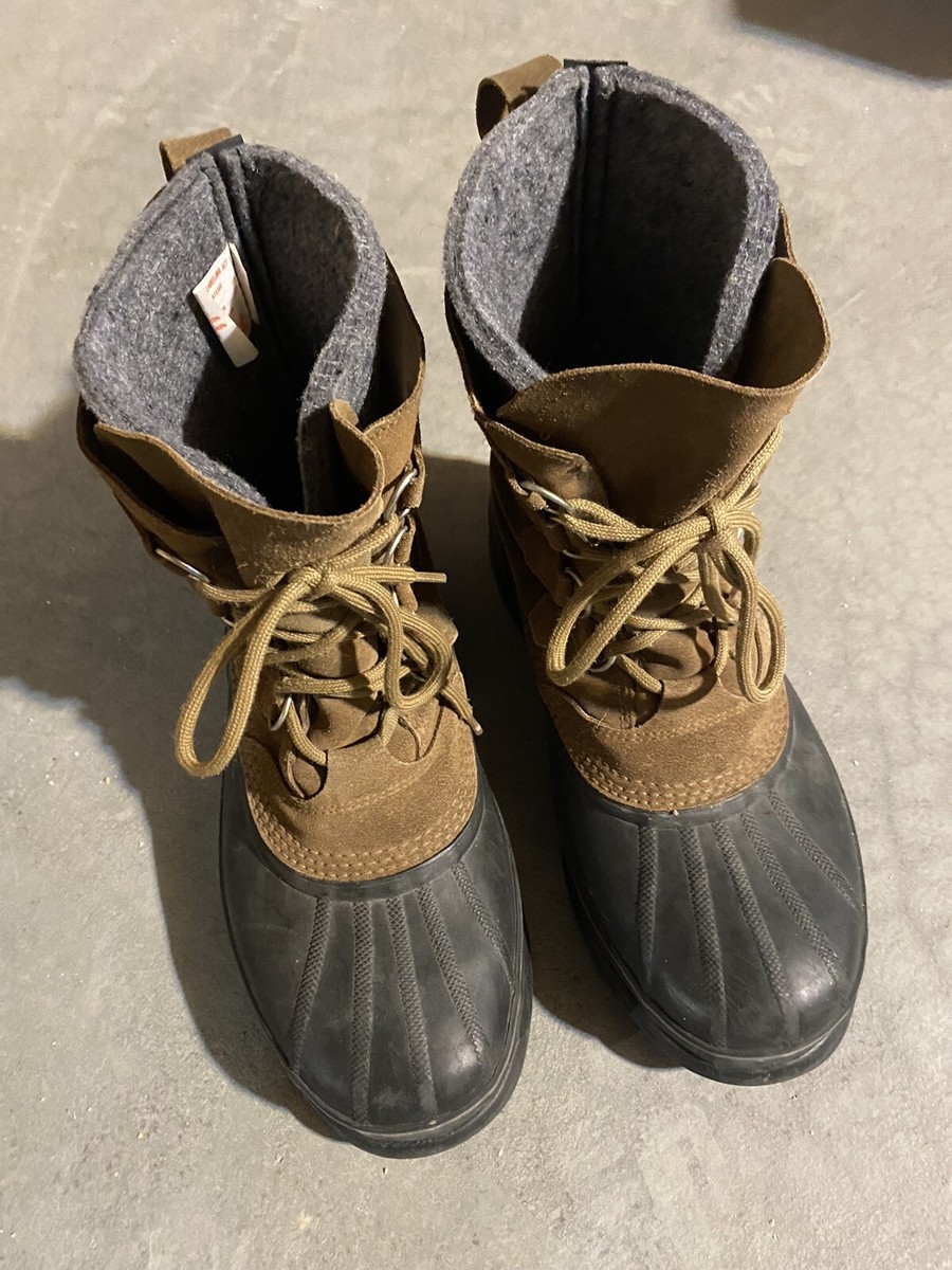 Sorel Ice Pack Mens Leather Insulated Hiking Camping Hunting 