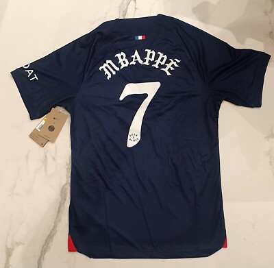 Maillot PSG Domicile 2023-2024 Nike – Flocage Mbappé Born X Raised – Taille S