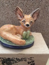 Vintage English Signed Hand Sculptured Basil Matthews Bat Eared Fenwick  FOX