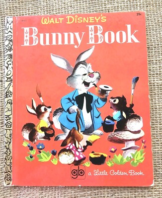 1969 Walt Disney Bunny Book Little Golden Book