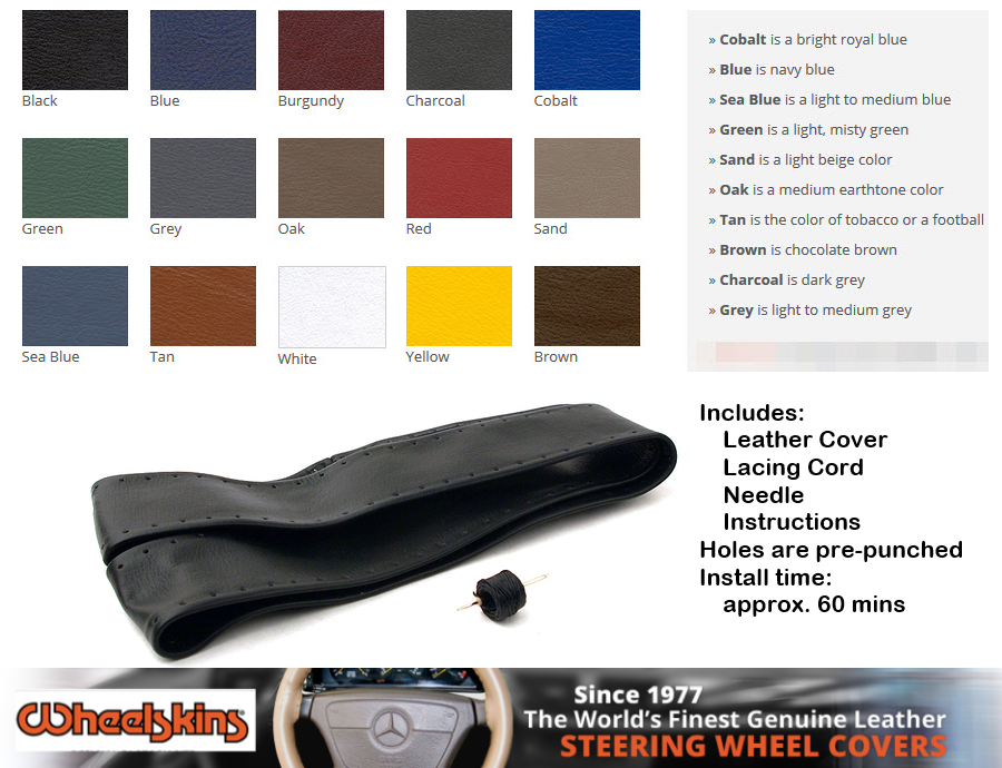 Genuine Leather Lace On Steering Wheel Cover fits Kia EV6 2024