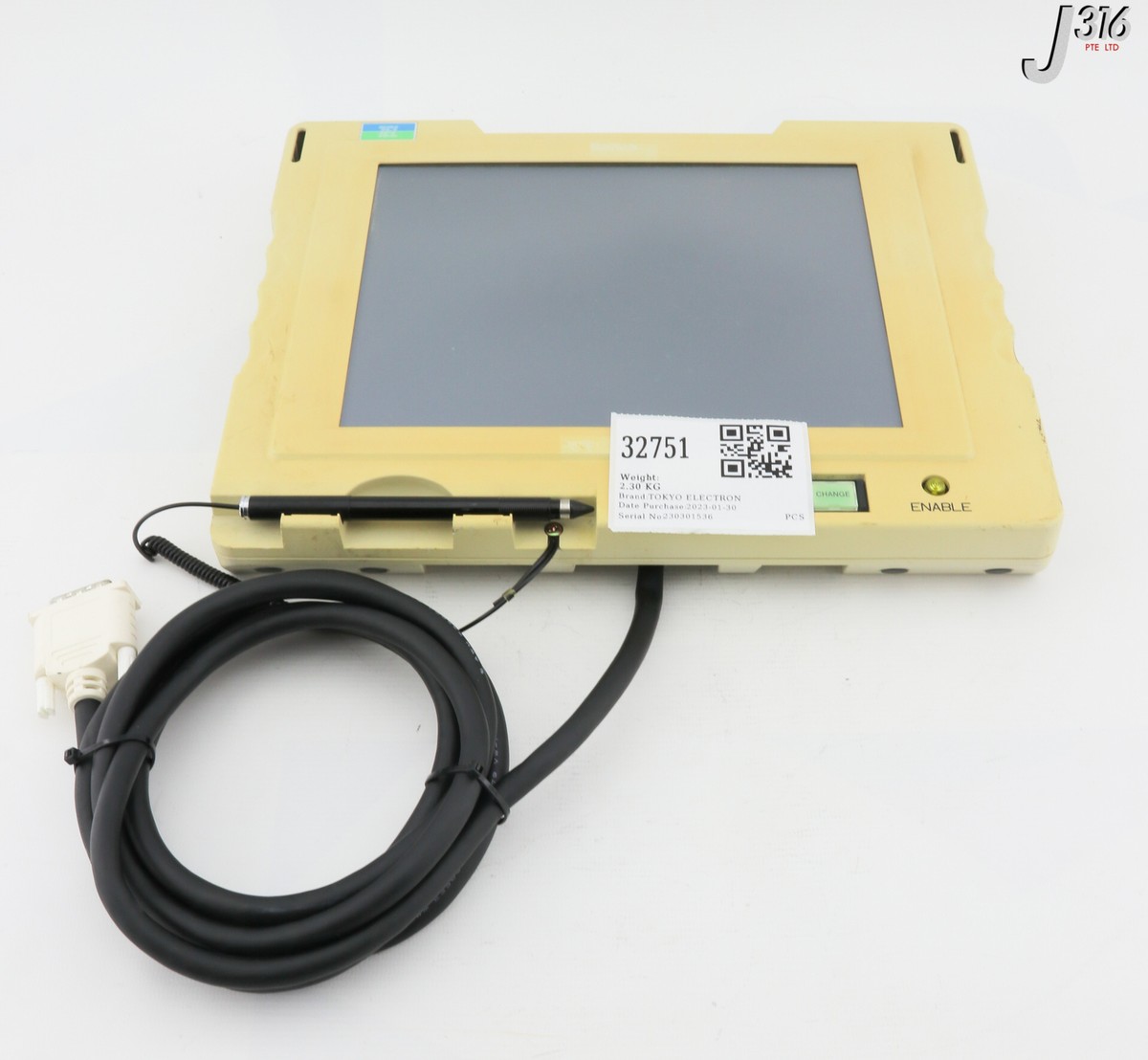テーブル 32751 TOKYO ELECTRON TOUCH SCR MONITOR, TSP-3055DD, UT3-TLN7-B