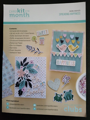 SPELLBINDERS Card Kit of the Month Spreading Happiness Club Excl KOM-MAY23