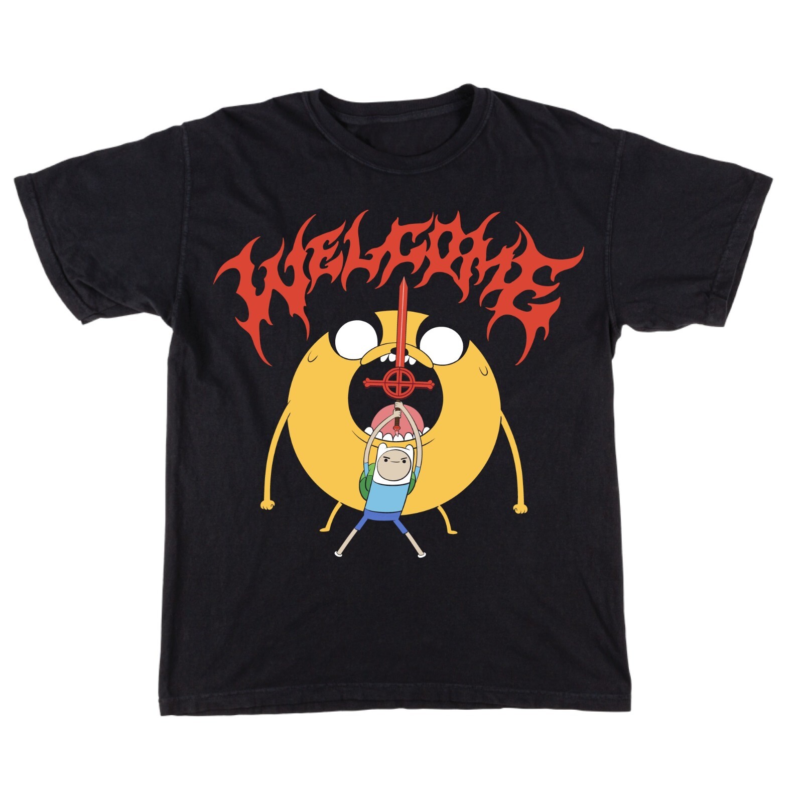 Совершенно новая футболка Welcome x Adventure Time Reality черного цвета 6890₽