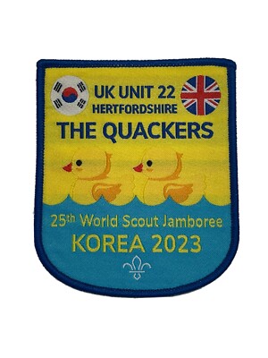 25WSJ 25th World Scout Jamboree 2023 Korea Badge - Unit 22 - The Quackers