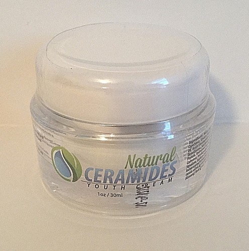 natural ceramides youth cream face moisturizer 1 oz /30 ml new