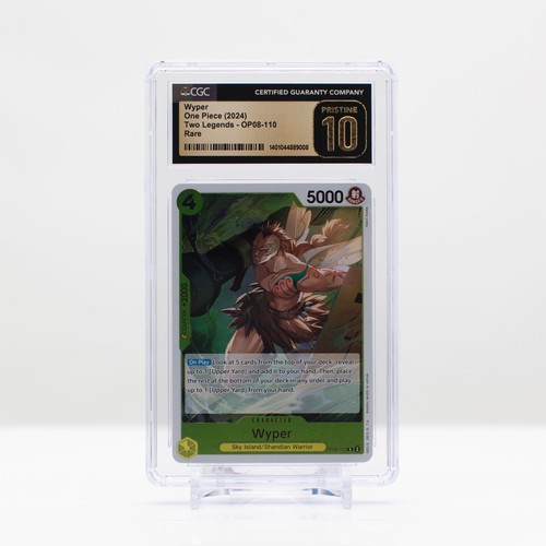 One Piece 2024 Wyper #110 lámina rara OP08 Two Legends CGC 10 IMPECABLE - Imagen 2 de 4