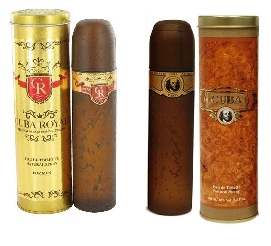 X DES CHAMPS CUBA GOLD, CUBA ROYAL FOR MEN 100ML EDT SPRAY BRAND NEW