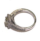 GIA 14k white gold yellow 1.72ct fancy diamond engagement ring Natural cushion — photo 6