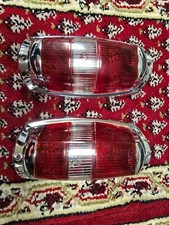 2 x Rücklicht Deckel Rot / gelb für späte Mercedes 190SL & Ponton Schlußleuchte