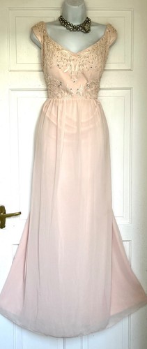 QUIZ BEADED EMBROIDERED MAXI EVENING OCCASION PARTY DRESS SIZE 20 - Picture 3 of 7
