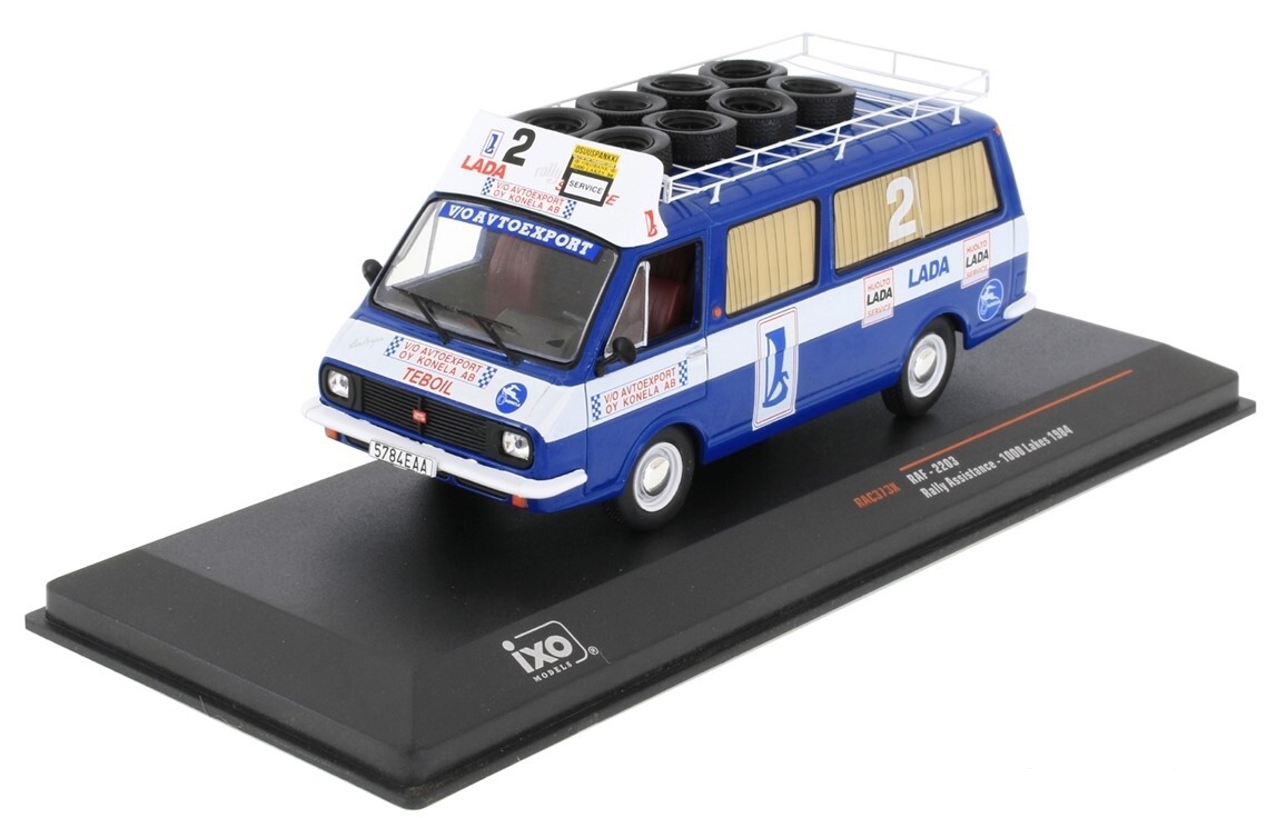 IXOMODELS - RAF 2203 rally services transporter 1984 - LADA rally team ...