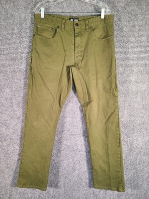 Nike SB Pants Mens 34 Green Chino Skate Straight Leg Twill Performance Technical