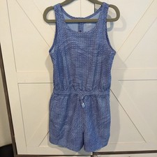 Athleta Girl Romper Girls XS 6 Lavender Athletic Drawstring Pocket One Piece