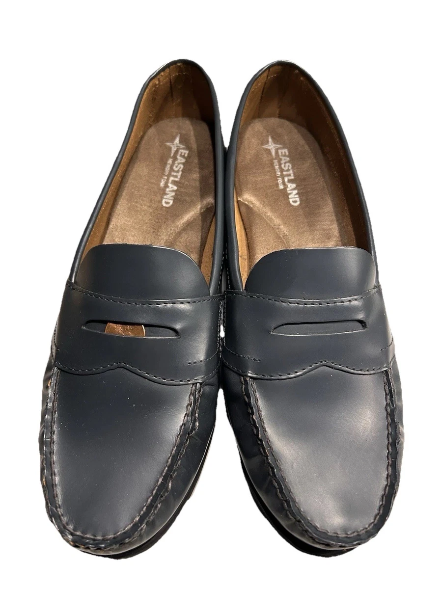 Mocasines Tabitha De Eastland Para Mujer - Cuero De Grano Completo, Borla Decorativa, Suela De Goma Antideslizante, Color Camel