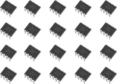 20pcs LM393N LM393M LM393 Low Power Dual Voltage Comparator in DIP-8 Package
